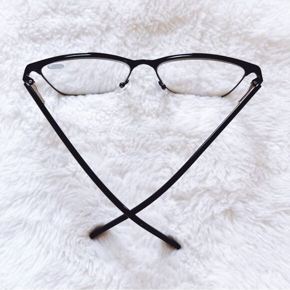 Esme Black Classic Sleek Reader Glasses - Picture 8 of 9